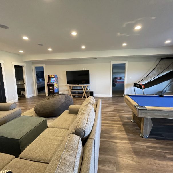 Downstairs living area